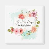 Blumenträume im Mittelsommer Save the Date Magnet (Vorne)