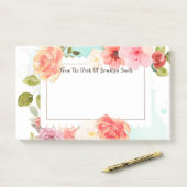 Blumenträume im Sommer Post-it Klebezettel (Auf Schreibtisch)