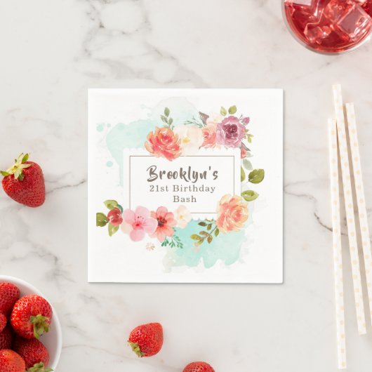 Blumenträume im Sommer Serviette (Beispiel)