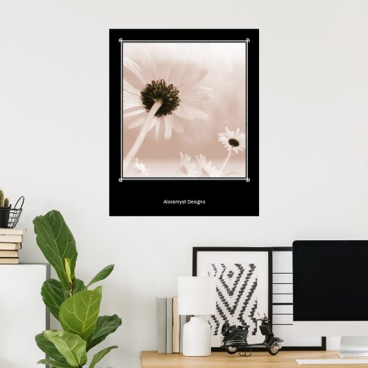 Blumenträume Poster (Heimbüro)