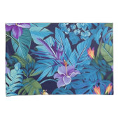 "Blumenträume" - tropisches Blumendesign Kissenbezug (Vorderseite-Rechts)