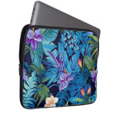 "Blumenträume" - tropisches Blumendesign Laptopschutzhülle (Vorne Rechts)
