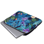 "Blumenträume" - tropisches Blumendesign Laptopschutzhülle (Vorne Knopf)