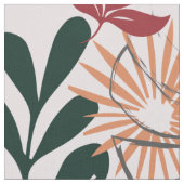 Blumentropisches Muster Stoff (Nahaufnahme)