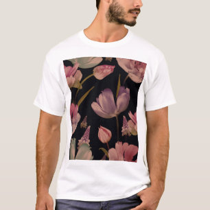Blumentulips, Muscari: Vintag nahtlos T-Shirt