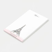 Blumenturm Blumen-Paris Eiffel personalisiert Post-it Klebezettel (angewinkelt)