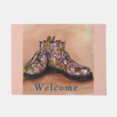 Blumentürmatte dr.-Martens Boots Fußmatte (Vorderseite)