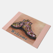 Blumentürmatte dr.-Martens Boots Fußmatte (Schrägansicht)