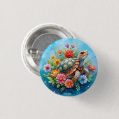Blumenturtle Button (Vorne & Hinten)