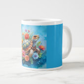 Blumenturtle Jumbo-Tasse (Vorderseite Rechts)