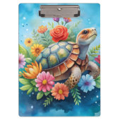 Blumenturtle Klemmbrett (Vorderseite)