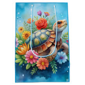 Blumenturtle Mittlere Geschenktüte (Rückseite)