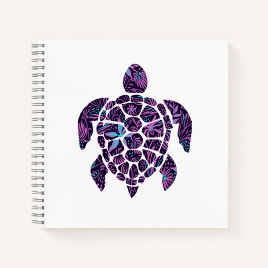 Blumenturtle Notizblock (Vorderseite)