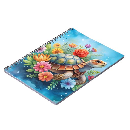 Blumenturtle Notizblock (Linke Seite)