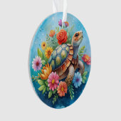 Blumenturtle Ornament (Vorderseite)