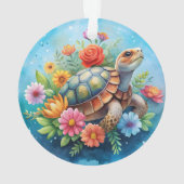 Blumenturtle Ornament (Rückseite)