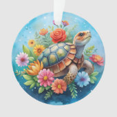 Blumenturtle Ornament (Vorderseite)