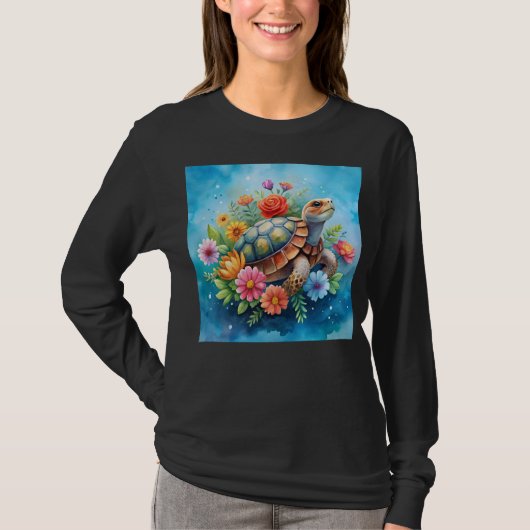 Blumenturtle T-Shirt (Vorderseite)