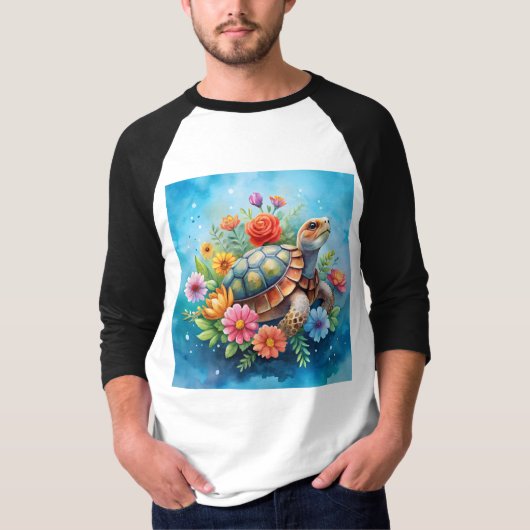 Blumenturtle T-Shirt (Vorderseite)