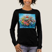 Blumenturtle Tri-Blend Shirt (Vorderseite)