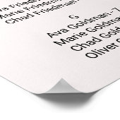 BlumenTypografie - Alphabetische Seetabelle Poster (Ecke)