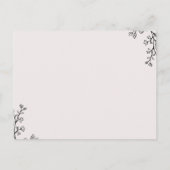 Blumentypografie-Eheberatungskarten Hinweiskarte (Rückseite)