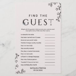 BlumenTypografie finden Sie das Gast-Spiel Flyer