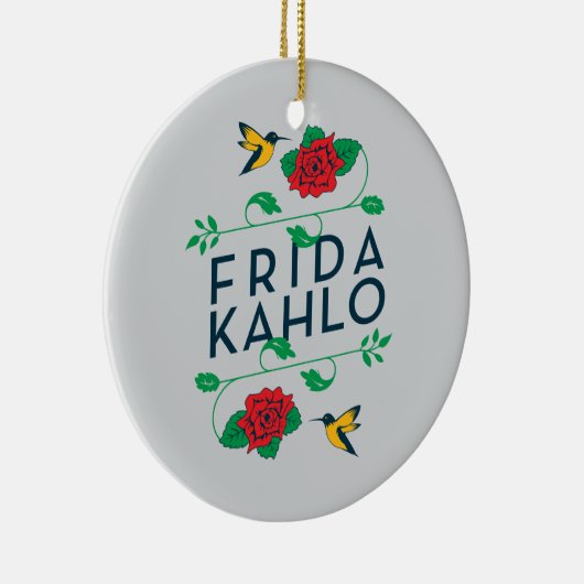 Blumentypographie Frida Kahlos | Keramikornament (Rechts)