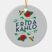 Blumentypographie Frida Kahlos | Keramikornament (Vorne)