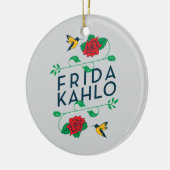 Blumentypographie Frida Kahlos | Keramikornament (Links)