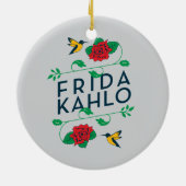 Blumentypographie Frida Kahlos | Keramikornament (Hinten)