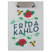 Blumentypographie Frida Kahlos | Klemmbrett (Vorderseite)