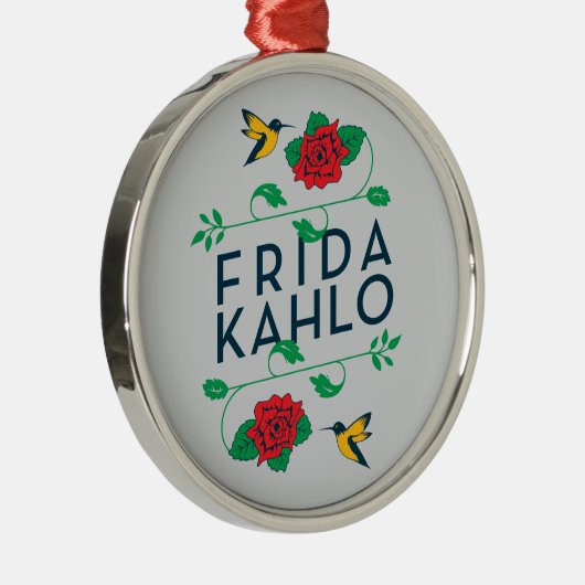 Blumentypographie Frida Kahlos | Ornament Aus Metall (Rechts)