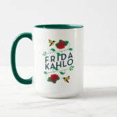 Blumentypographie Frida Kahlos | Tasse (Links)