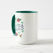 Blumentypographie Frida Kahlos | Tasse (Vorderseite Links)