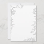 Blumenüberraschen 50. Geburtstag Einladung (Rückseite)