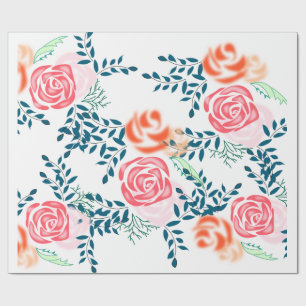 Blumenübersicht: Ein Geschenk für die Reise Geschenkpapier