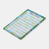 Blumenüberzug Post-it Klebezettel (angewinkelt)