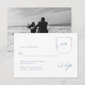 Blumenüberzug von Arms Boho Wreath Wedding RSVP Ca Karte (Vorne/Hinten)