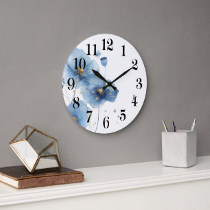 Blumenuhr an der Wand Große Wanduhr