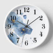 Blumenuhr an der Wand Uhr (Vorderseite)