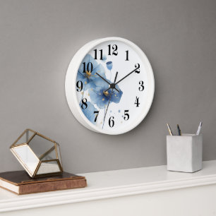Blumenuhr an der Wand Uhr