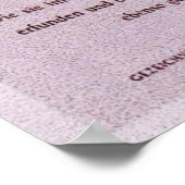 Blumenuhr-Blume Uhr Vintage Kunst Poster (Ecke)