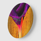 Blumenuhr für die Wand Große Wanduhr (Winkel)