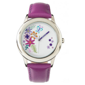 Blumenuhr für Kinder Armbanduhr