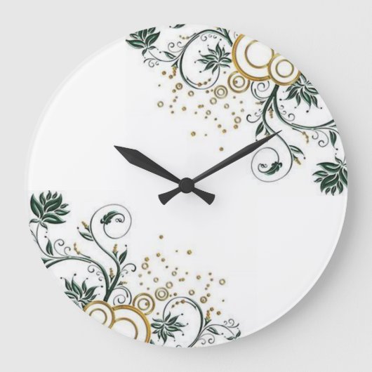 Blumenuhr Große Wanduhr (Vorderseite)