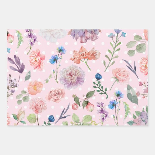 Blumenumhüllungspapier für jeden Anlass Geschenkpapier Set (Vorderseite)