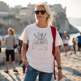 Blumenumschlag Art Tri-Blend Shirt