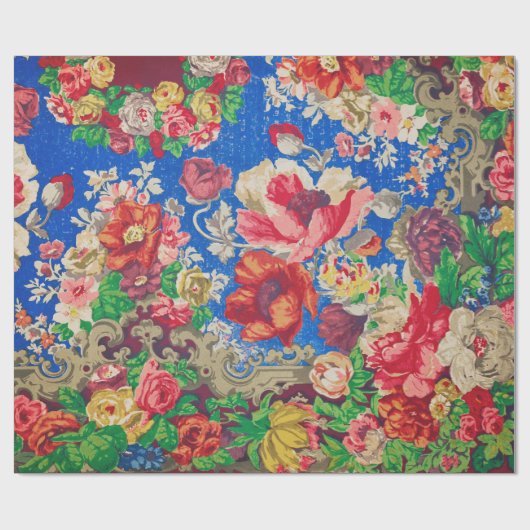 Blumenumschlag oder Dekoupage-Papier Geschenkpapier (Flach)