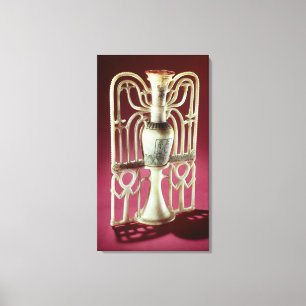 Blumenunguentglas, vom Grab von Leinwanddruck